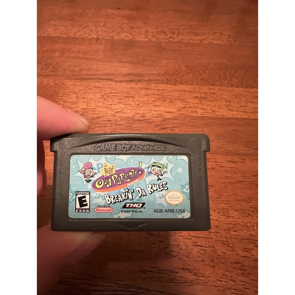 Fairly OddParents:‎ Breakin' Da Rules Game Boy Advance GBA Tested Cart Only
